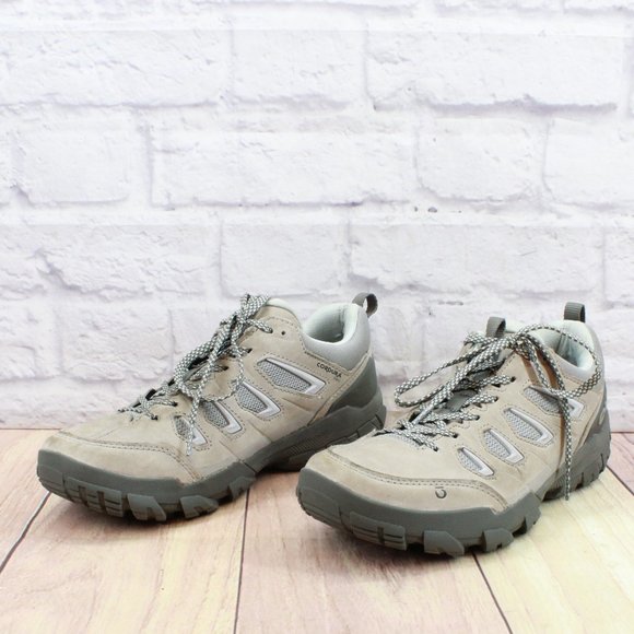 Oboz Sawtooth Beige Leather B-Dry Waterproof Sneaker Hiking Shoes Size 9.5 - Picture 2 of 9